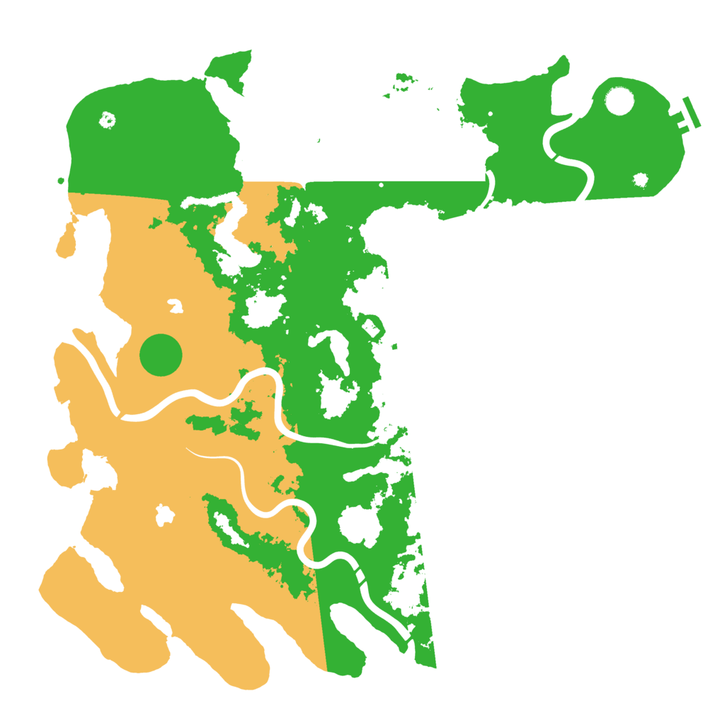 Biome Rust Map: Procedural Map, Size: 4500, Seed: 831777788