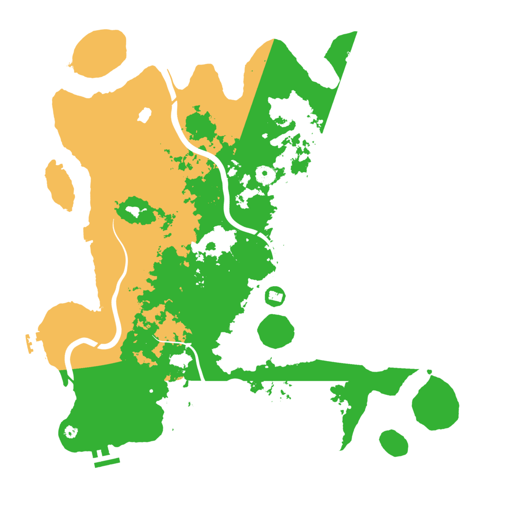 Biome Rust Map: Procedural Map, Size: 4000, Seed: 42309425