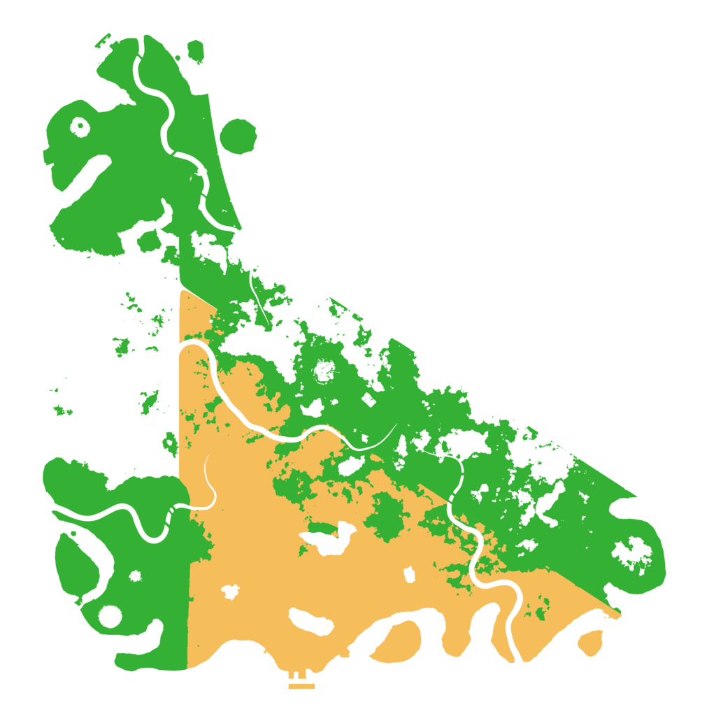 Biome Rust Map: Procedural Map, Size: 5500, Seed: 2025120425