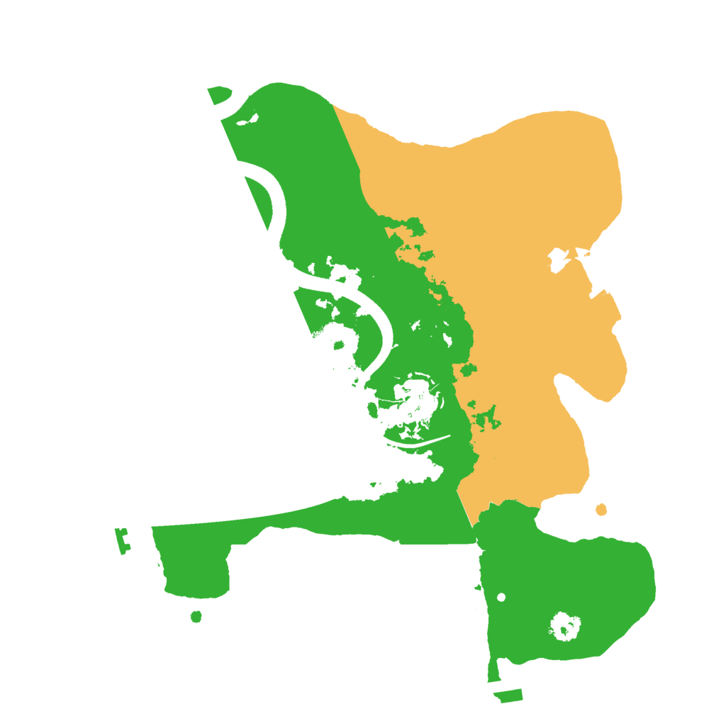 Biome Rust Map: Procedural Map, Size: 2500, Seed: 1565138674