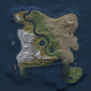 Thumbnail Rust Map: Procedural Map, Size: 2500, Seed: 1565138674, 9 Monuments