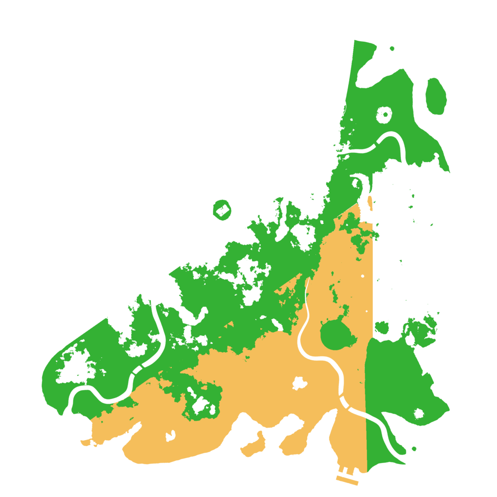 Biome Rust Map: Procedural Map, Size: 4500, Seed: 1658179913