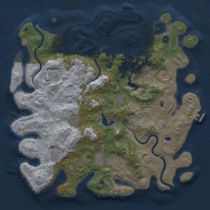 Thumbnail Rust Map: Procedural Map, Size: 4500, Seed: 798750023, 15 Monuments