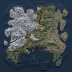 Thumbnail Rust Map: Procedural Map, Size: 4250, Seed: 1100985577, 16 Monuments