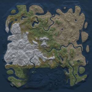 Thumbnail Rust Map: Procedural Map, Size: 5500, Seed: 1591594169, 17 Monuments