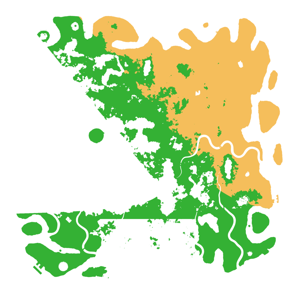 Biome Rust Map: Procedural Map, Size: 5500, Seed: 1591594169
