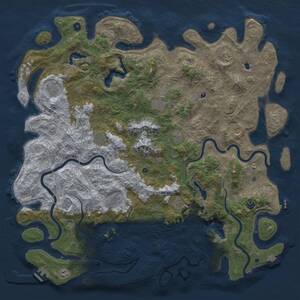 Thumbnail Rust Map: Procedural Map, Size: 5500, Seed: 1591594169, 17 Monuments