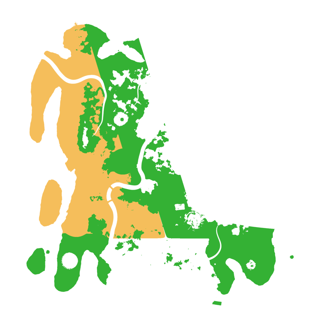 Biome Rust Map: Procedural Map, Size: 3500, Seed: 552039759