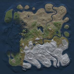Thumbnail Rust Map: Procedural Map, Size: 4250, Seed: 757344131, 15 Monuments