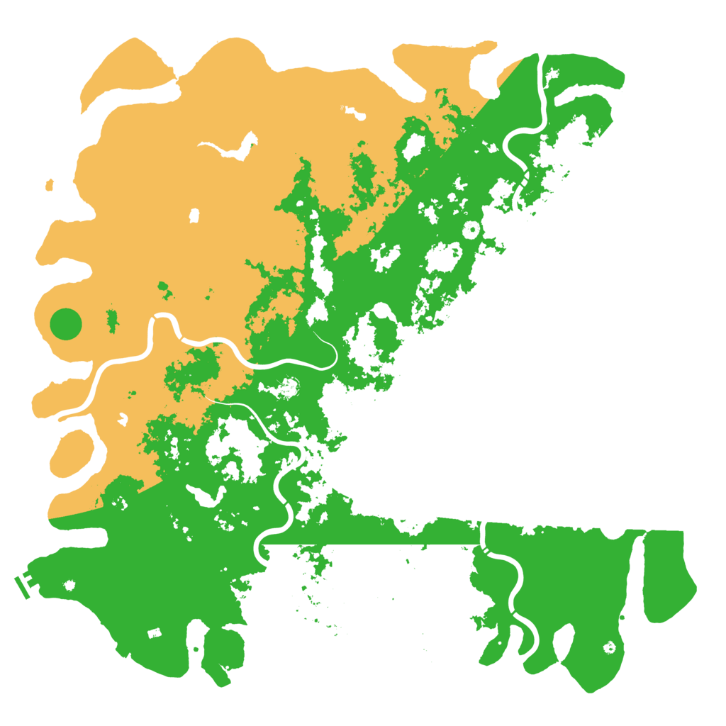 Biome Rust Map: Procedural Map, Size: 6000, Seed: 1457345768