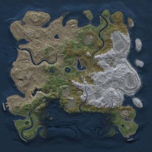 Thumbnail Rust Map: Procedural Map, Size: 4250, Seed: 1295382201, 16 Monuments