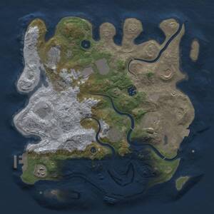 Thumbnail Rust Map: Procedural Map, Size: 3500, Seed: 682822198, 15 Monuments