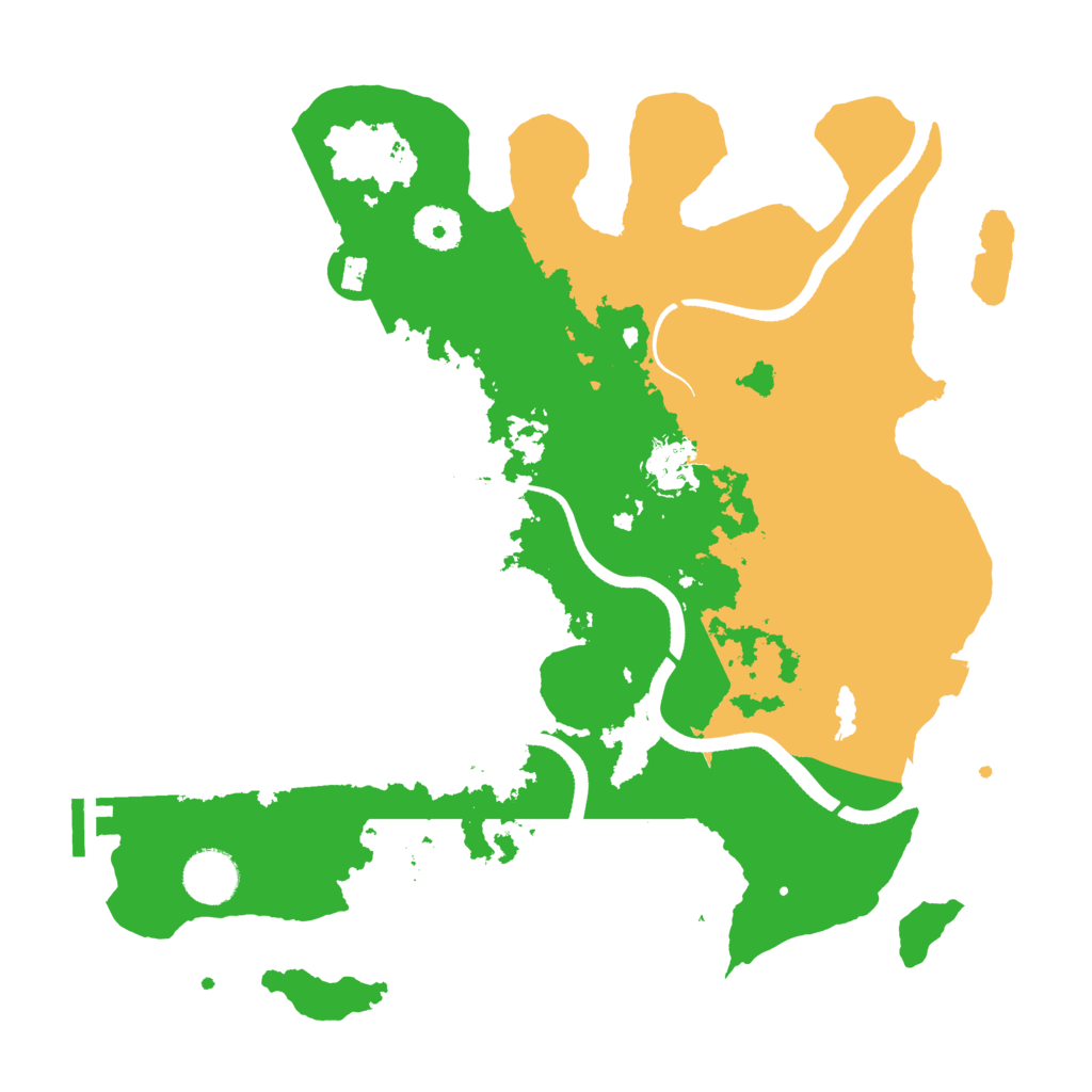 Biome Rust Map: Procedural Map, Size: 3500, Seed: 682822198