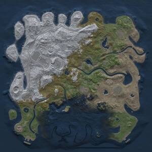 Thumbnail Rust Map: Procedural Map, Size: 4500, Seed: 798546163, 16 Monuments