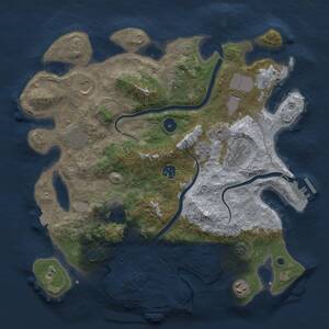 Thumbnail Rust Map: Procedural Map, Size: 3750, Seed: 4122025, 15 Monuments