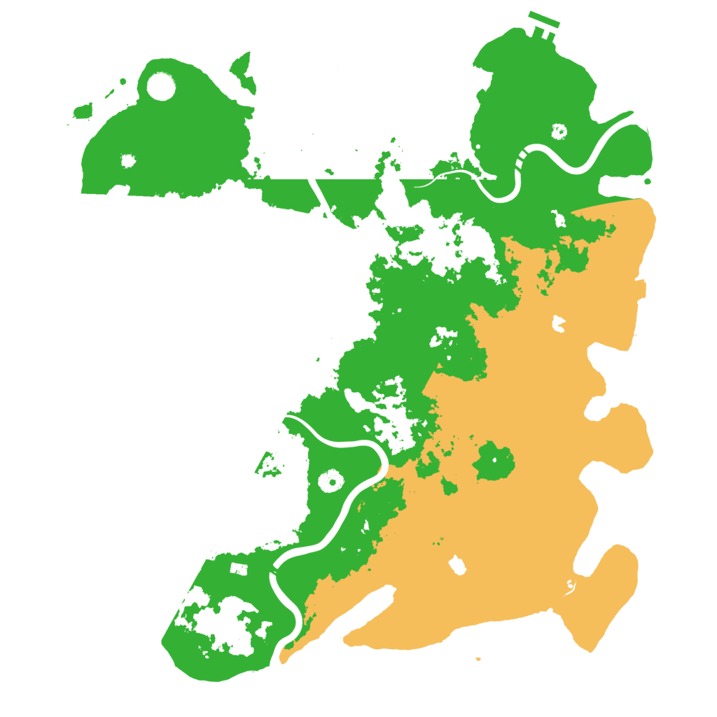 Biome Rust Map: Procedural Map, Size: 4500, Seed: 517205097