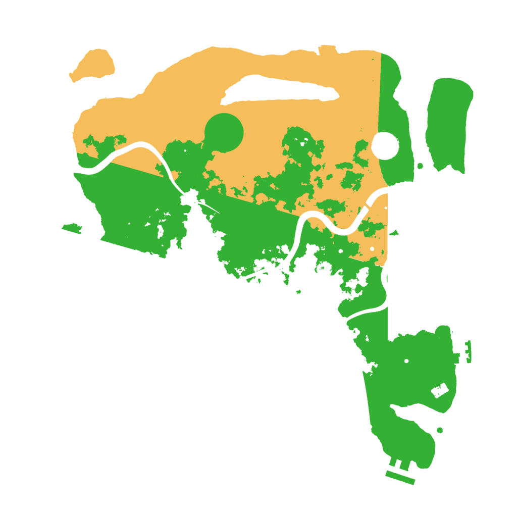 Biome Rust Map: Procedural Map, Size: 3500, Seed: 105859140