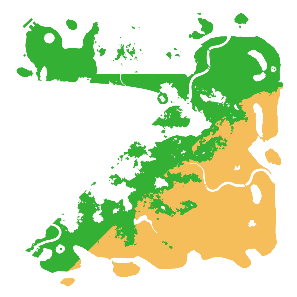 Biome Rust Map: Procedural Map, Size: 5000, Seed: 739177