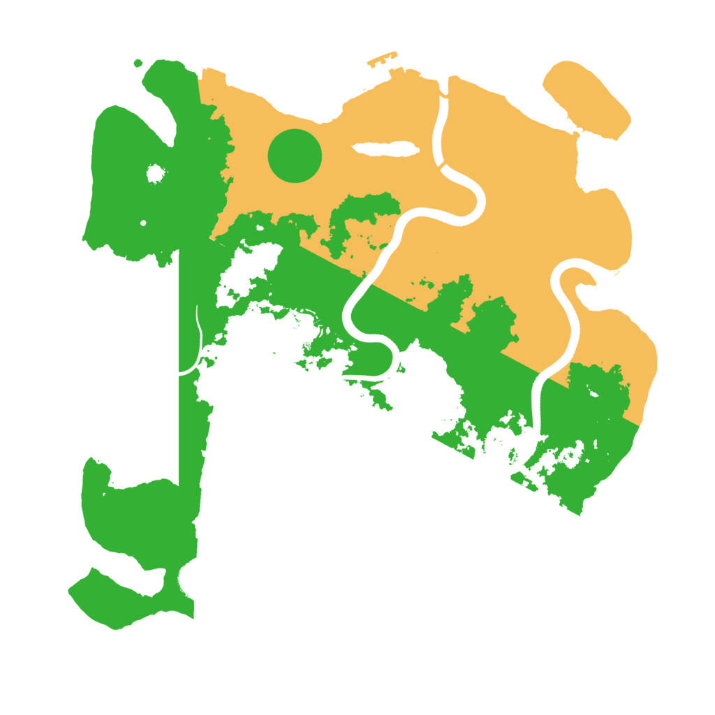 Biome Rust Map: Procedural Map, Size: 3500, Seed: 1293549487