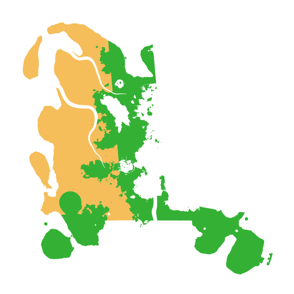 Biome Rust Map: Procedural Map, Size: 3500, Seed: 139924931