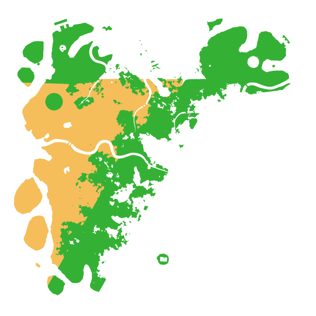 Biome Rust Map: Procedural Map, Size: 4800, Seed: 50859295