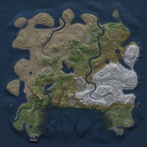 Thumbnail Rust Map: Procedural Map, Size: 4250, Seed: 576419695, 16 Monuments