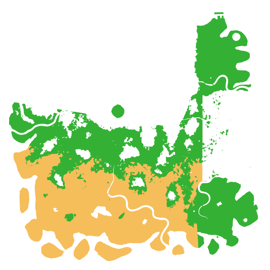 Biome Rust Map: Procedural Map, Size: 6000, Seed: 751635544