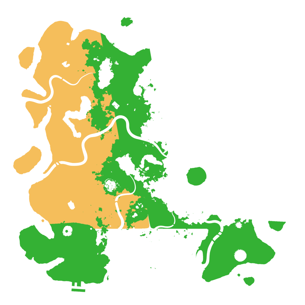 Biome Rust Map: Procedural Map, Size: 4500, Seed: 14784546