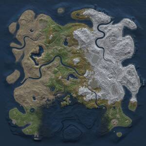 Thumbnail Rust Map: Procedural Map, Size: 4500, Seed: 14784546, 16 Monuments