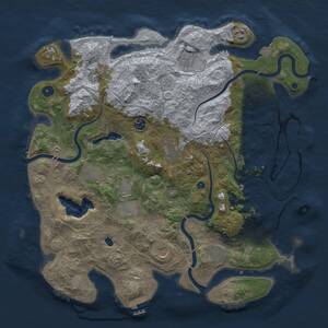 Thumbnail Rust Map: Procedural Map, Size: 4250, Seed: 477521002, 16 Monuments