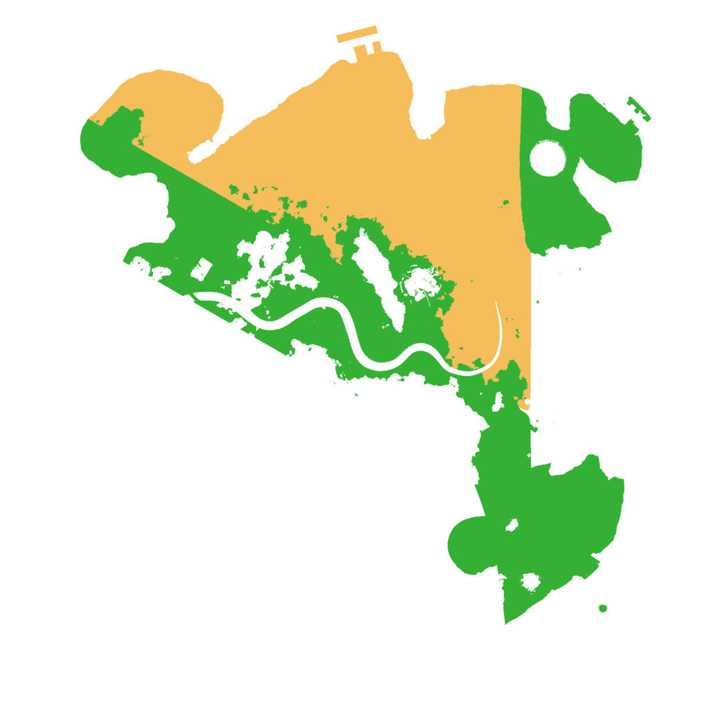 Biome Rust Map: Procedural Map, Size: 3500, Seed: 1224667