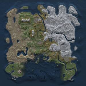 Thumbnail Rust Map: Procedural Map, Size: 4250, Seed: 1405374764, 15 Monuments