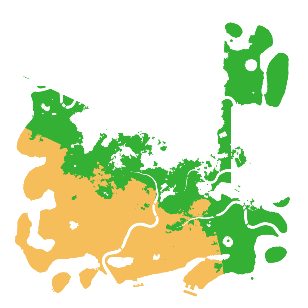 Biome Rust Map: Procedural Map, Size: 4500, Seed: 129156021