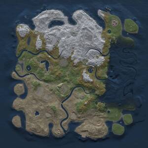 Thumbnail Rust Map: Procedural Map, Size: 4200, Seed: 1112937480, 15 Monuments