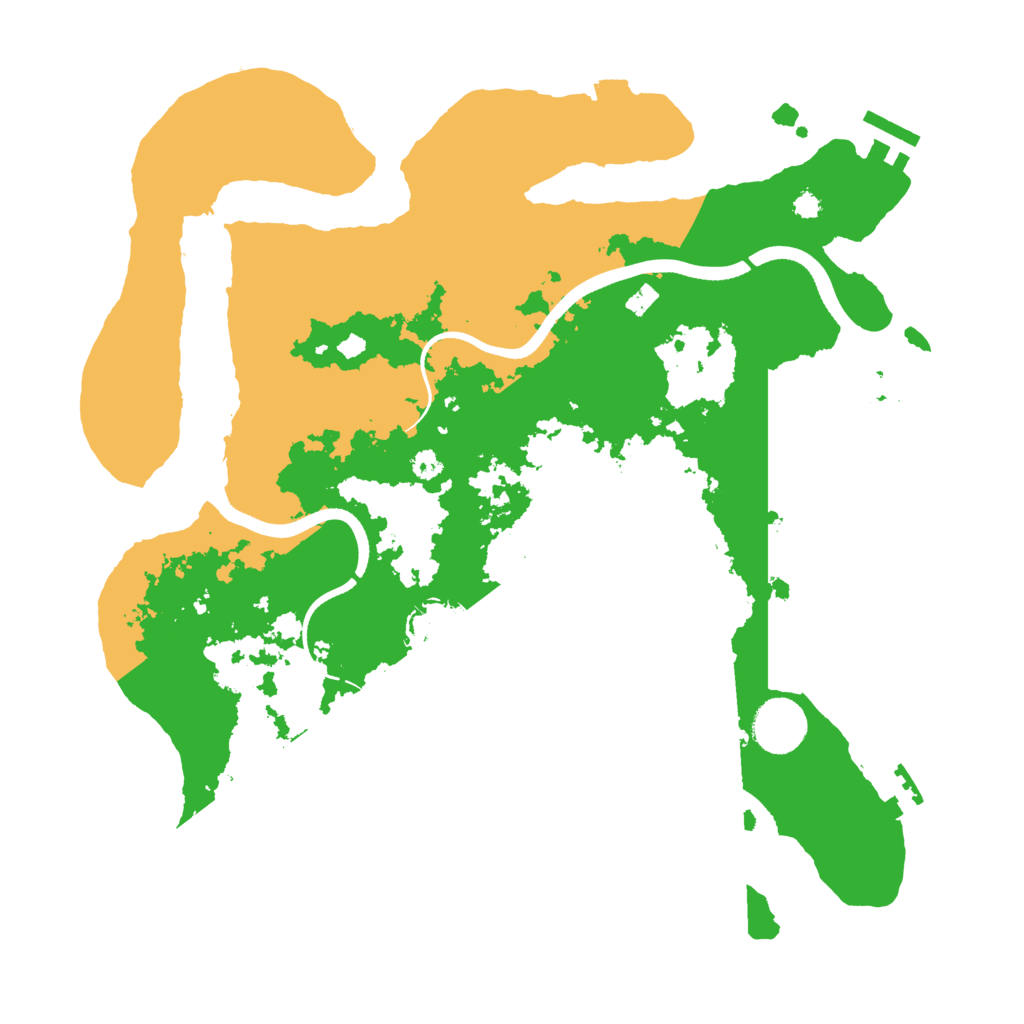 Biome Rust Map: Procedural Map, Size: 3500, Seed: 597396699