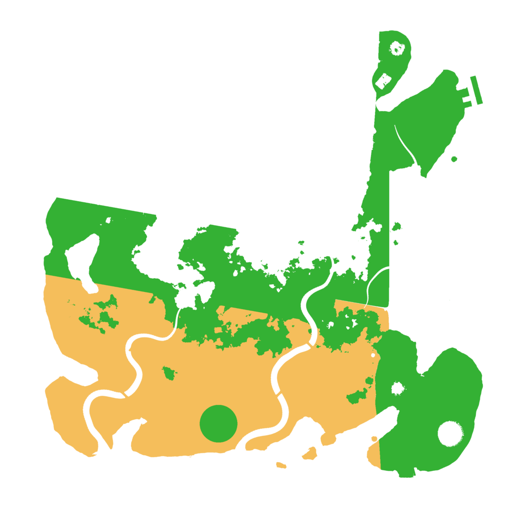 Biome Rust Map: Procedural Map, Size: 3650, Seed: 18845038
