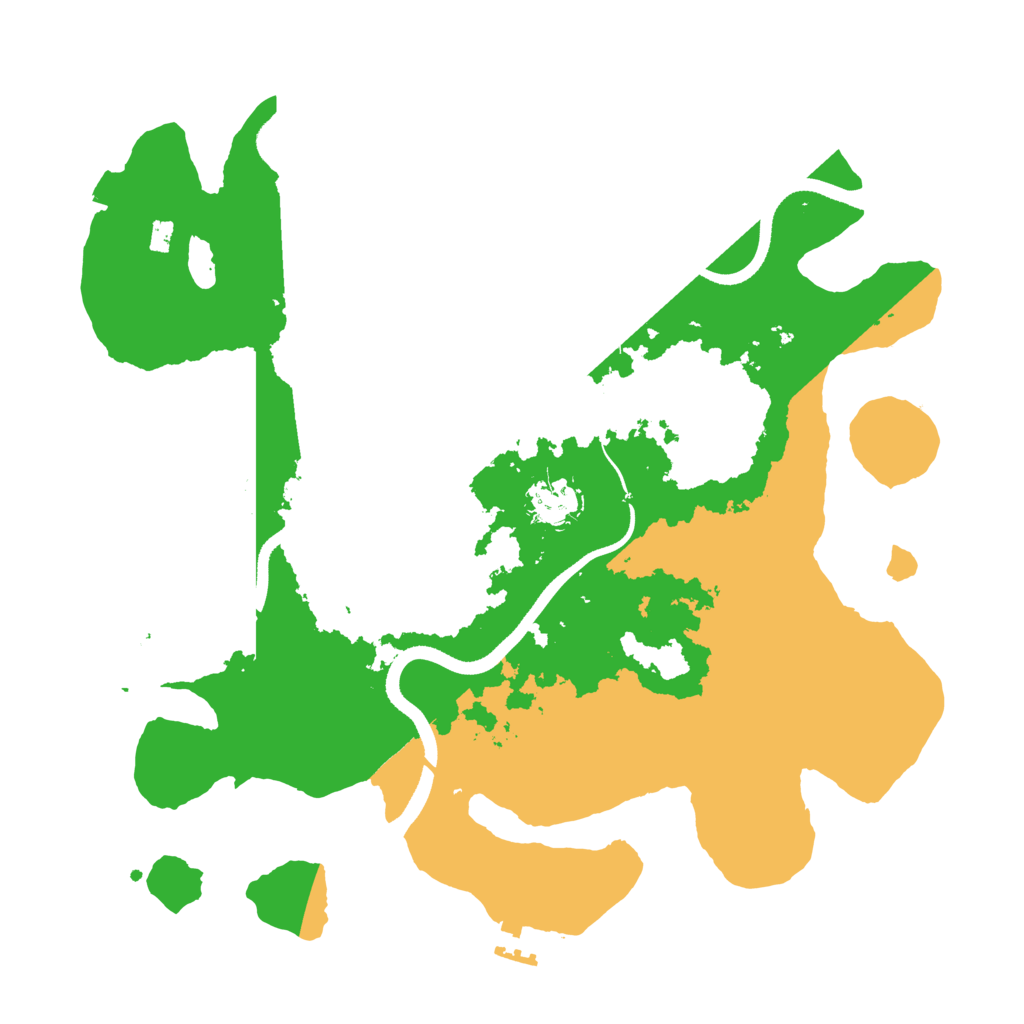 Biome Rust Map: Procedural Map, Size: 3500, Seed: 165023703