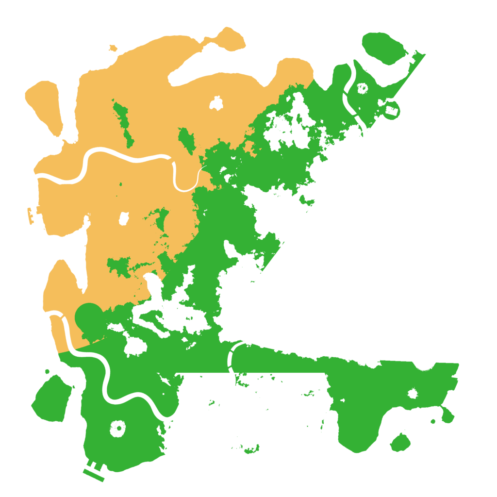 Biome Rust Map: Procedural Map, Size: 4500, Seed: 1071024926