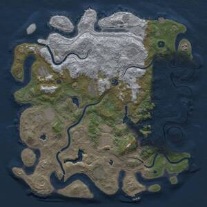 Thumbnail Rust Map: Procedural Map, Size: 4500, Seed: 2003778756, 16 Monuments