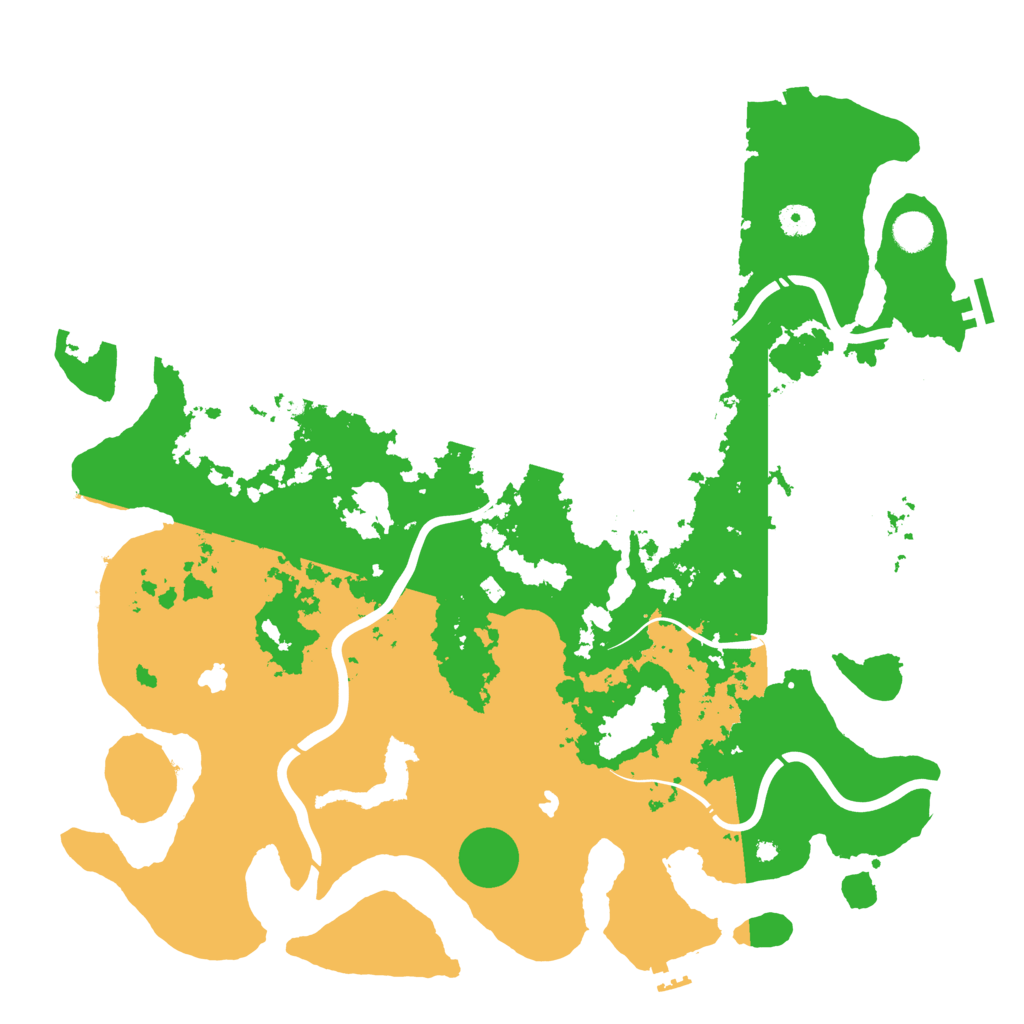 Biome Rust Map: Procedural Map, Size: 4500, Seed: 2003778756