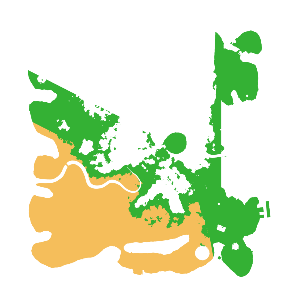 Biome Rust Map: Procedural Map, Size: 3700, Seed: 1705649815