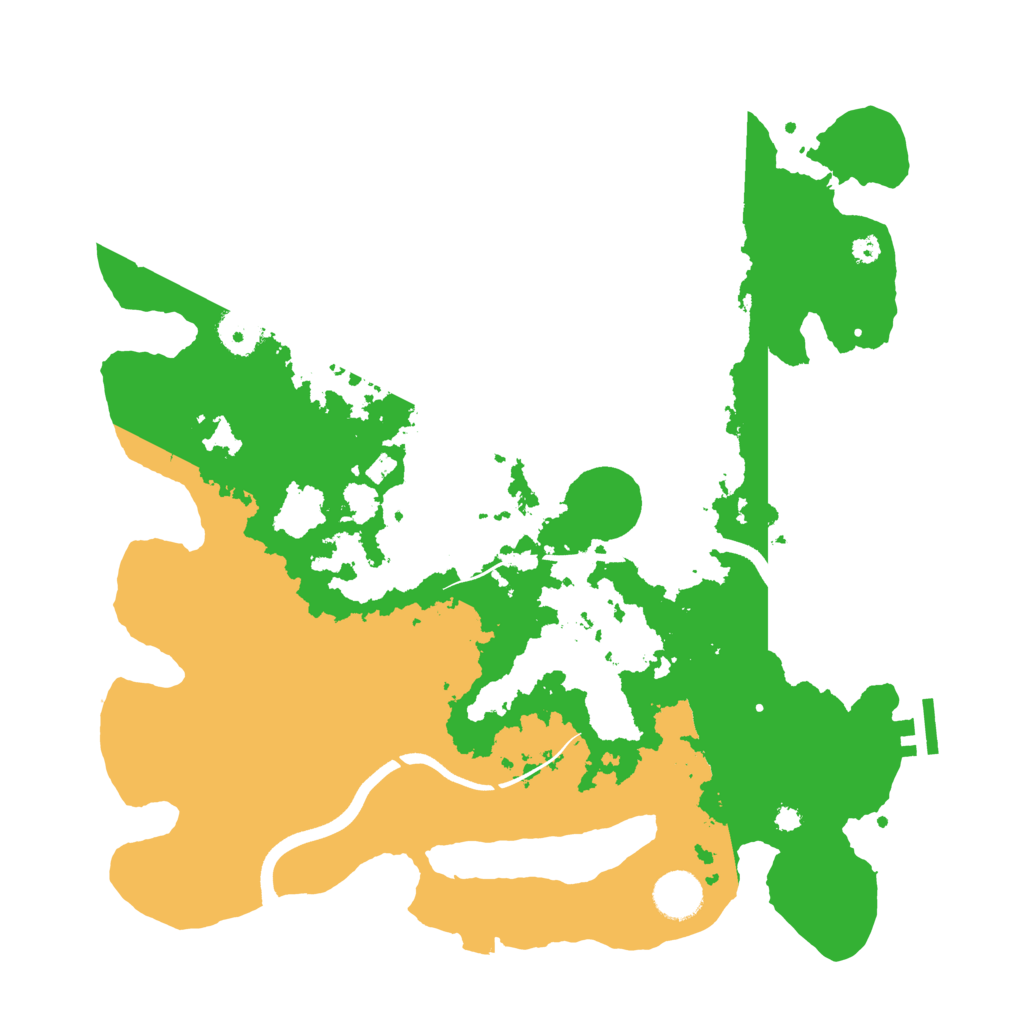 Biome Rust Map: Procedural Map, Size: 3700, Seed: 1705649815