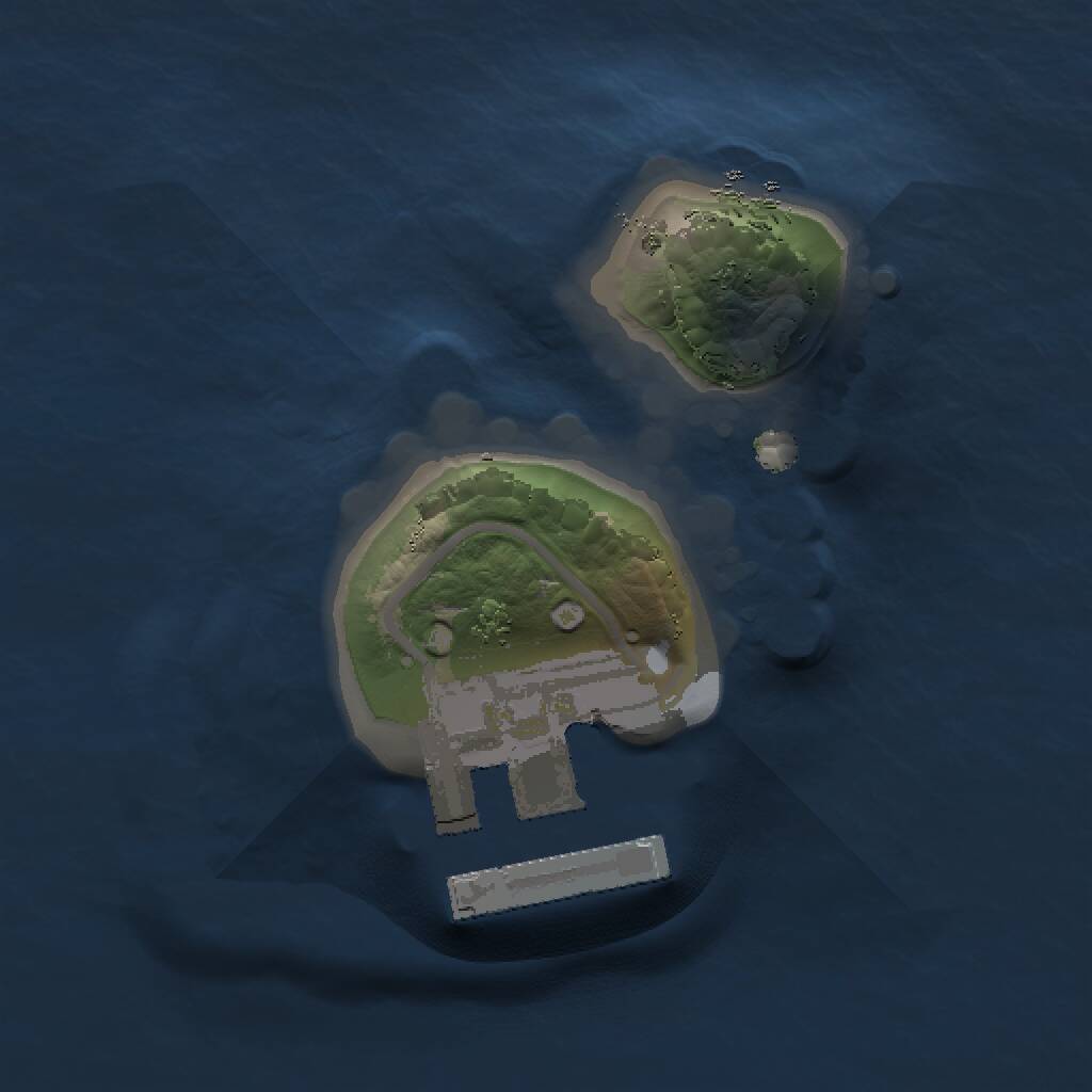 Rust Map: Procedural Map, Size: 1000, Seed: 551005986, 2 Monuments