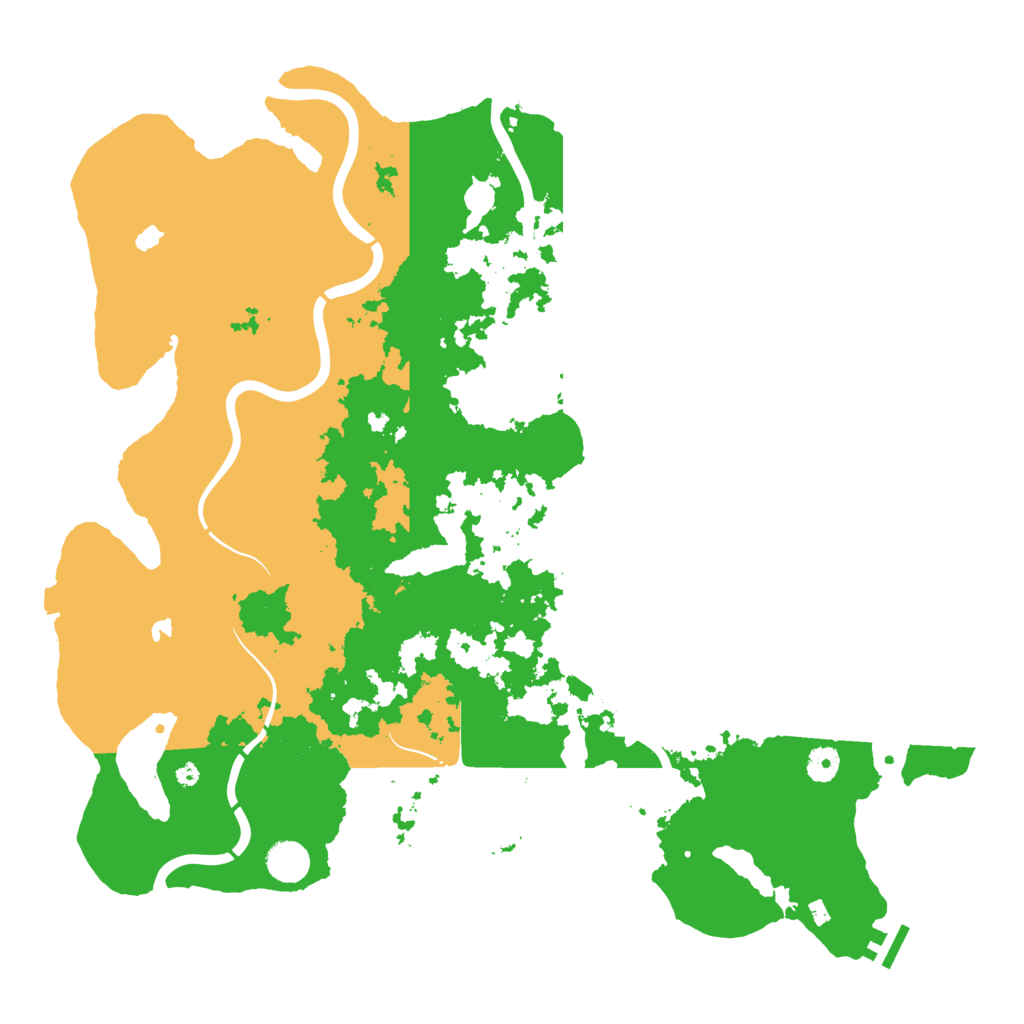 Biome Rust Map: Procedural Map, Size: 4500, Seed: 857916225