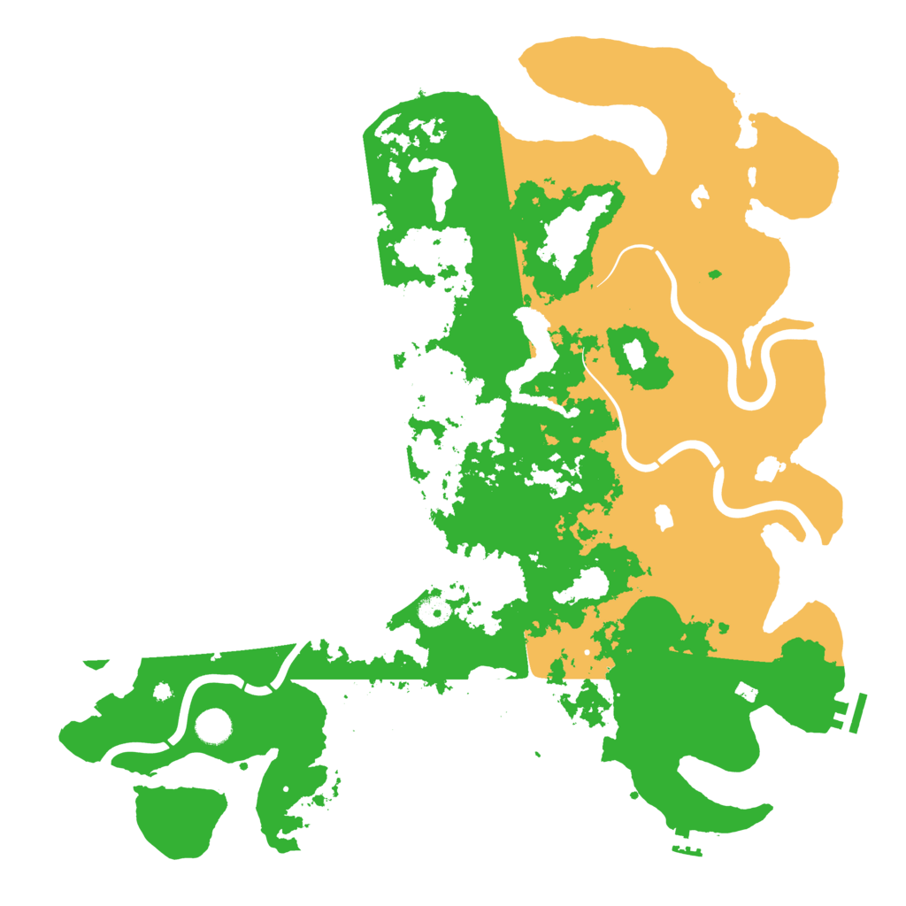 Biome Rust Map: Procedural Map, Size: 4500, Seed: 12042025