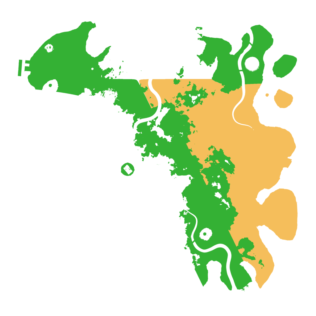Biome Rust Map: Procedural Map, Size: 3900, Seed: 219588752