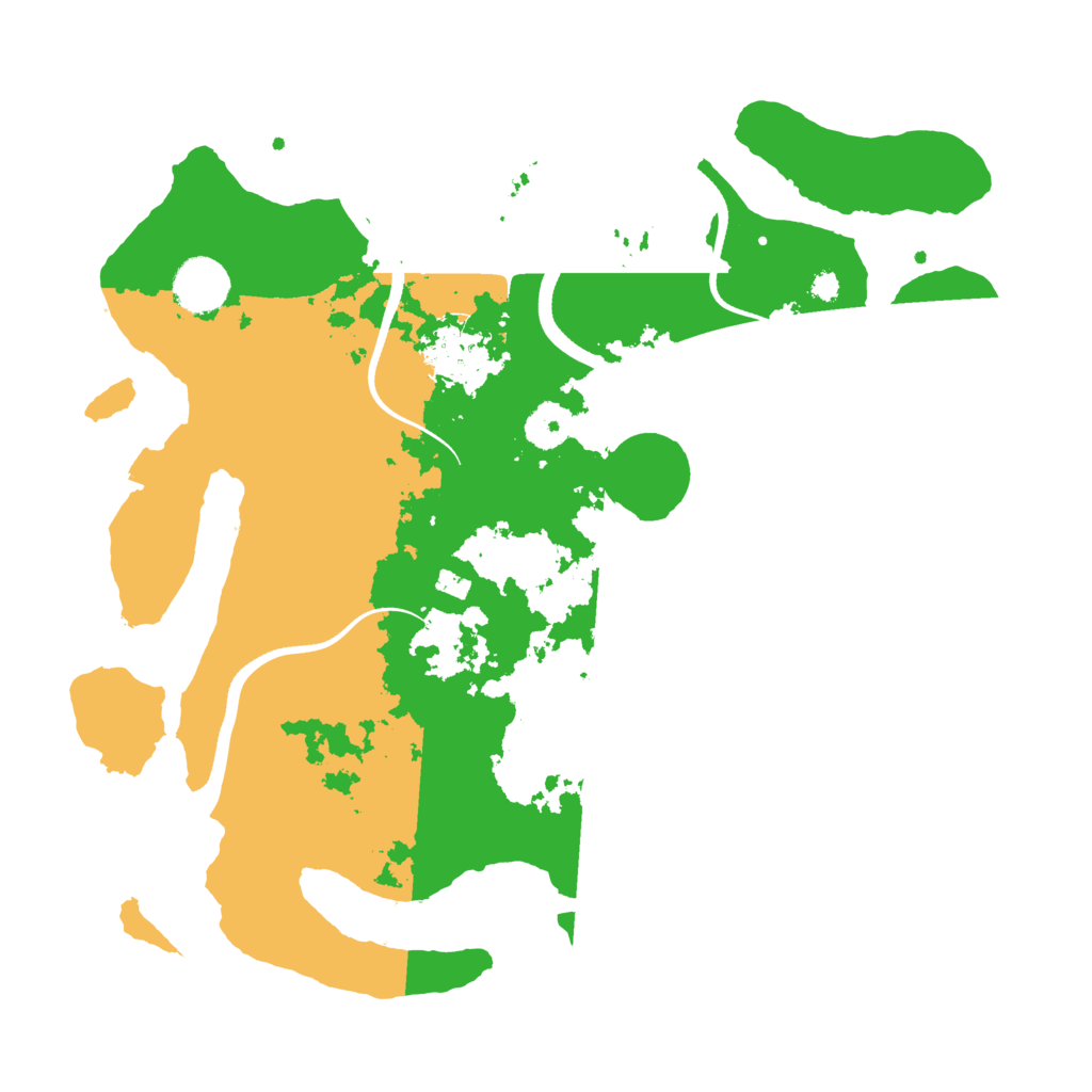 Biome Rust Map: Procedural Map, Size: 3500, Seed: 390452450