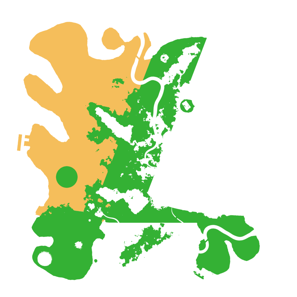 Biome Rust Map: Procedural Map, Size: 3650, Seed: 77900140