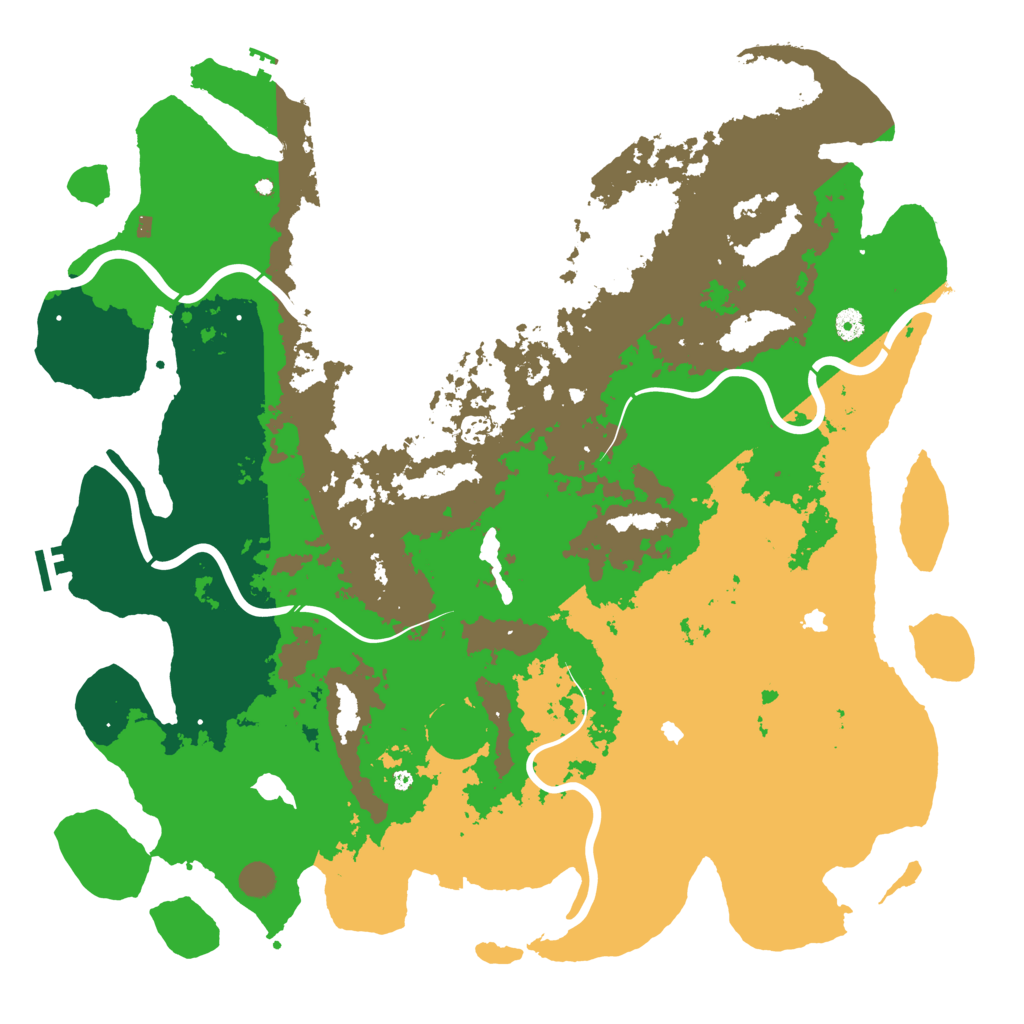 Biome Rust Map: Procedural Map, Size: 5000, Seed: 1641742570