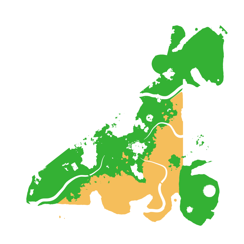 Biome Rust Map: Procedural Map, Size: 3500, Seed: 165646